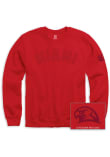 Main image for Mens Miami RedHawks Red Summit Sportswear Tonal Felt Crew Sweatshirt
