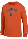 Main image for Mens Illinois Fighting Illini Orange Champion Grandma Script Jersey Tee