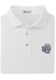 Main image for Mens Michigan Wolverines White Peter Millar Performance Jersey POLO Short Sleeve Fashion Polo