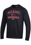 Main image for Mens Miami RedHawks Black Under Armour Basketball Rival Crew Sweatshirt