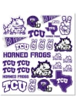 Main image for Purple TCU Horned Frogs 8"x10" Sheet Stickers