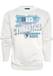 Main image for Mens Big Ten White Blue 84 2026 Big Ten Men's Gymnastics Championships Crew Sweatshirt