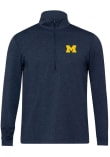 Main image for Mens Michigan Wolverines Navy Blue lululemon Jersey Half Zip Qtr Zip Pullover