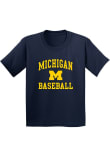 Main image for Youth Navy Blue Michigan Wolverines Arch Logo Baseball Short Sleeve T-Shirt