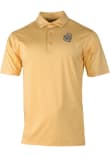 Main image for Mens Michigan Wolverines Gold Columbia Vault Heat Seal Double Hit Short Sleeve Polo Shirt