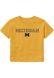 Main image for Michigan Wolverines Maize League Clothesline Crop Short Sleeve T-Shirt
