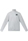 Main image for Mens Michigan Wolverines Grey lululemon Steady State Half Zip Qtr Zip Pullover