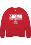 Main image for Colby Adams Rally Mens Red Ohio State Buckeyes NIL Stacked Box Crew Sweatshirt