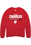 Main image for Jeremiah Charles Rally Mens Red Nebraska Cornhuskers NIL Stacked Box Crew Sweatshirt