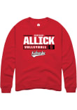 Main image for Rebekah Allick Rally Mens Red Nebraska Cornhuskers NIL Stacked Box Crew Sweatshirt