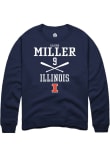 Main image for Alaina Miller Rally Mens Navy Blue Illinois Fighting Illini NIL Sport Icon Crew Sweatshirt