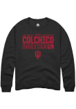 Main image for Nico Colchico Rally Mens Black Indiana Hoosiers NIL Stacked Box Crew Sweatshirt