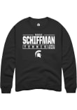 Main image for Marlo Schiffman Rally Mens Black Michigan State Spartans NIL Stacked Box Crew Sweatshirt