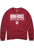Main image for Chloe Moore-McNeil Rally Mens Red Indiana Hoosiers NIL Stacked Box Crew Sweatshirt