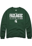 Main image for Sarah Fazlagic Rally Mens Green Michigan State Spartans NIL Stacked Box Crew Sweatshirt