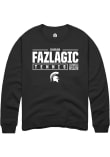 Main image for Sarah Fazlagic Rally Mens Black Michigan State Spartans NIL Stacked Box Crew Sweatshirt