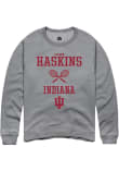 Main image for Carson Haskins Rally Mens Graphite Indiana Hoosiers NIL Sport Icon Crew Sweatshirt