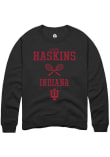 Main image for Carson Haskins Rally Mens Black Indiana Hoosiers NIL Sport Icon Crew Sweatshirt