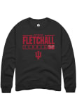 Main image for Patrick Fletchall Rally Mens Black Indiana Hoosiers NIL Stacked Box Crew Sweatshirt