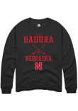 Main image for Caleb Badura Rally Mens Black Nebraska Cornhuskers NIL Sport Icon Crew Sweatshirt
