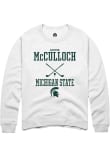 Main image for Ashton McCulloch Rally Mens White Michigan State Spartans NIL Sport Icon Crew Sweatshirt