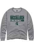 Main image for Ashton McCulloch Rally Mens Graphite Michigan State Spartans NIL Stacked Box Crew Sweatshirt