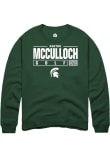 Main image for Ashton McCulloch Rally Mens Green Michigan State Spartans NIL Stacked Box Crew Sweatshirt