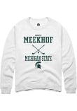 Main image for August Meekhof Rally Mens White Michigan State Spartans NIL Sport Icon Crew Sweatshirt