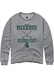 Main image for August Meekhof Rally Mens Graphite Michigan State Spartans NIL Sport Icon Crew Sweatshirt
