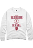 Main image for Lexus Bargesser Rally Mens White Indiana Hoosiers NIL Sport Icon Crew Sweatshirt