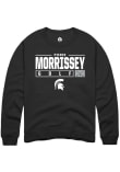 Main image for Pierce Morrissey Rally Mens Black Michigan State Spartans NIL Stacked Box Crew Sweatshirt