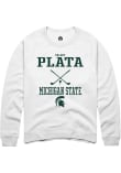 Main image for Valery Plata Rally Mens White Michigan State Spartans NIL Sport Icon Crew Sweatshirt