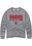 Main image for Lexus Bargesser Rally Mens Graphite Indiana Hoosiers NIL Stacked Box Crew Sweatshirt