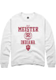 Main image for Lilly Meister Rally Mens White Indiana Hoosiers NIL Sport Icon Crew Sweatshirt