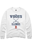Main image for Ryan Voois Rally Mens White Illinois Fighting Illini NIL Sport Icon Crew Sweatshirt