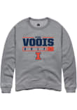 Main image for Ryan Voois Rally Mens Graphite Illinois Fighting Illini NIL Stacked Box Crew Sweatshirt