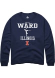 Main image for Arielle Ward Rally Mens Navy Blue Illinois Fighting Illini NIL Sport Icon Crew Sweatshirt