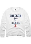 Main image for Tali Joelson Rally Mens White Illinois Fighting Illini NIL Sport Icon Crew Sweatshirt