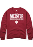Main image for Lilly Meister Rally Mens Red Indiana Hoosiers NIL Stacked Box Crew Sweatshirt