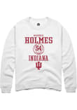 Main image for Mackenzie Holmes Rally Mens White Indiana Hoosiers NIL Sport Icon Crew Sweatshirt