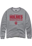 Main image for Mackenzie Holmes Rally Mens Graphite Indiana Hoosiers NIL Stacked Box Crew Sweatshirt