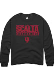 Main image for Sara Scalia Rally Mens Black Indiana Hoosiers NIL Stacked Box Crew Sweatshirt