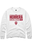 Main image for Harrison Herrera Rally Mens White Indiana Hoosiers NIL Stacked Box Crew Sweatshirt