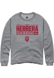 Main image for Harrison Herrera Rally Mens Graphite Indiana Hoosiers NIL Stacked Box Crew Sweatshirt