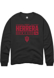 Main image for Harrison Herrera Rally Mens Black Indiana Hoosiers NIL Stacked Box Crew Sweatshirt