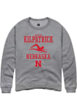 Main image for Katelyn Kilpatrick Rally Mens Graphite Nebraska Cornhuskers NIL Sport Icon Crew Sweatshirt