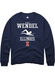 Main image for Alexis Wendel Rally Mens Navy Blue Illinois Fighting Illini NIL Sport Icon Crew Sweatshirt