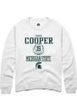 Main image for Carson Cooper Rally Mens White Michigan State Spartans NIL Sport Icon Crew Sweatshirt