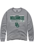 Main image for Tevin Williams III Rally Mens Graphite Baylor Bears NIL Stacked Box Crew Sweatshirt