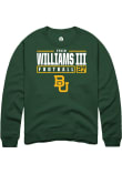 Main image for Tevin Williams III Rally Mens Green Baylor Bears NIL Stacked Box Crew Sweatshirt